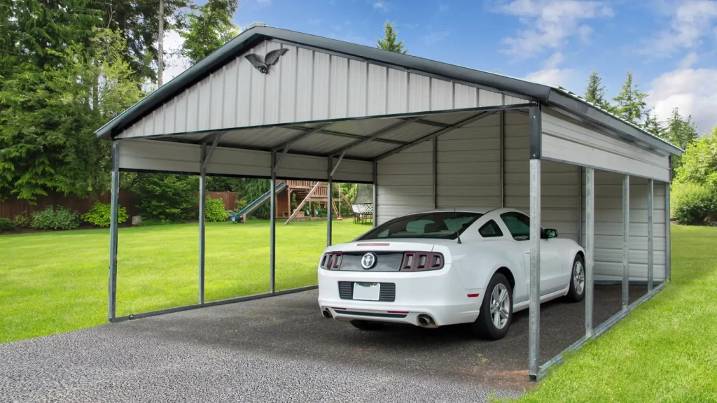Box eave metal storage building — Tidewater Steel Buildings
