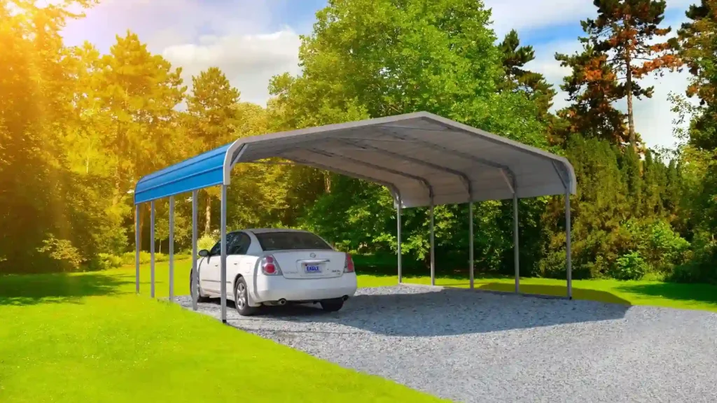 Example photo of a steel carport