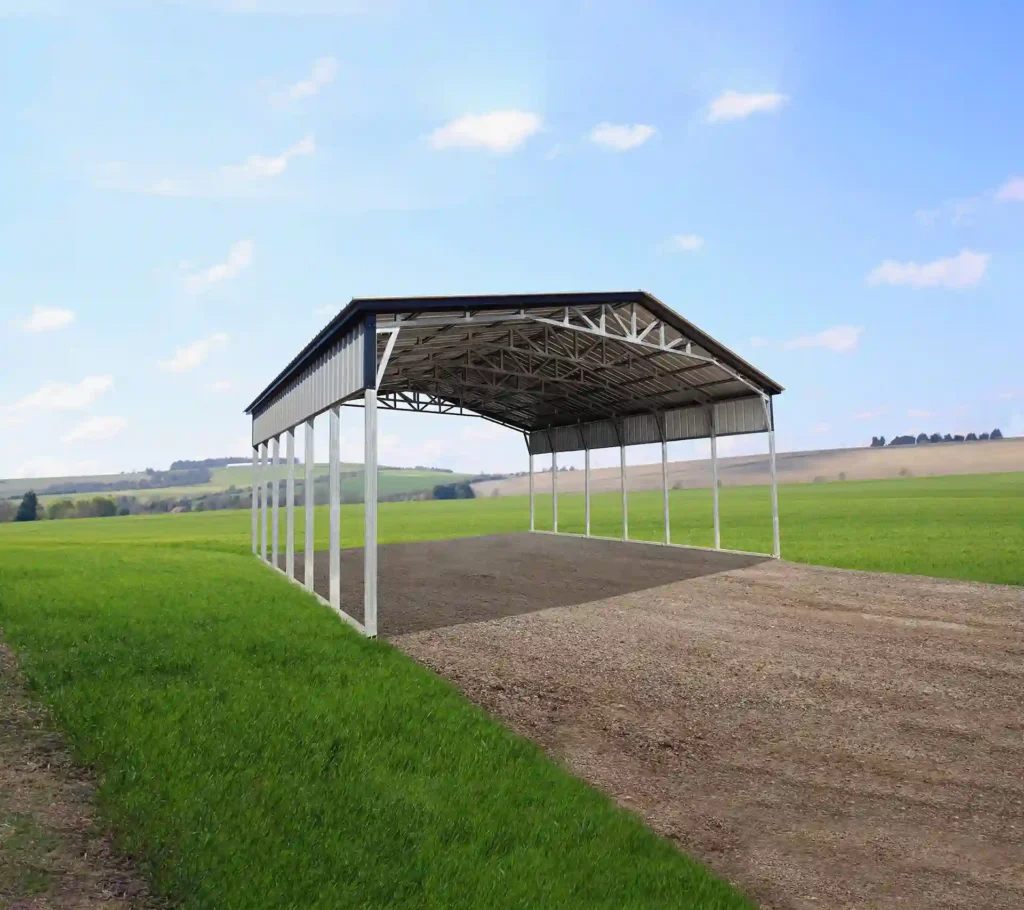 Example photo of a steel carport