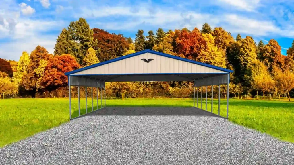 Example photo of a steel carport