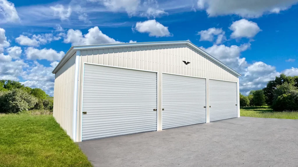 Example photo of a steel garage