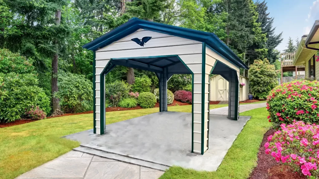 Example photo of a steel carport