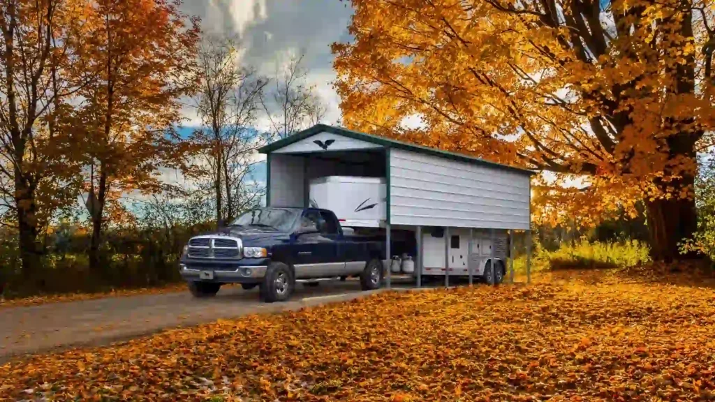 Example photo of a steel carport