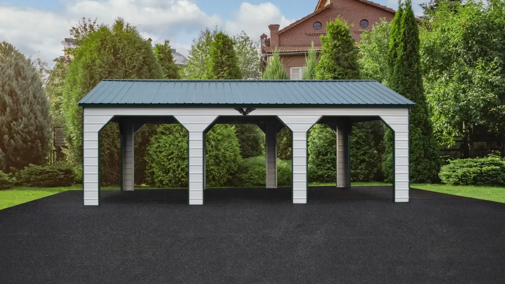 Example photo of a steel carport
