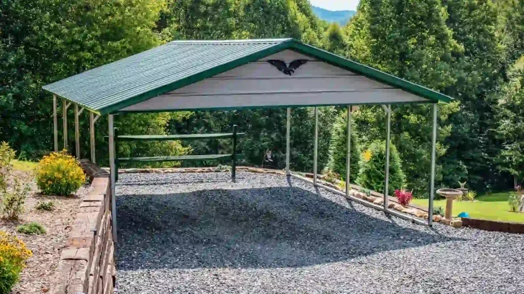 Example photo of a steel carport