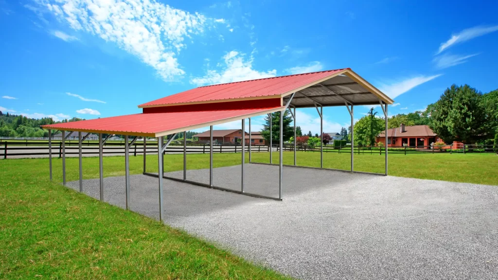 Example photo of a steel carport