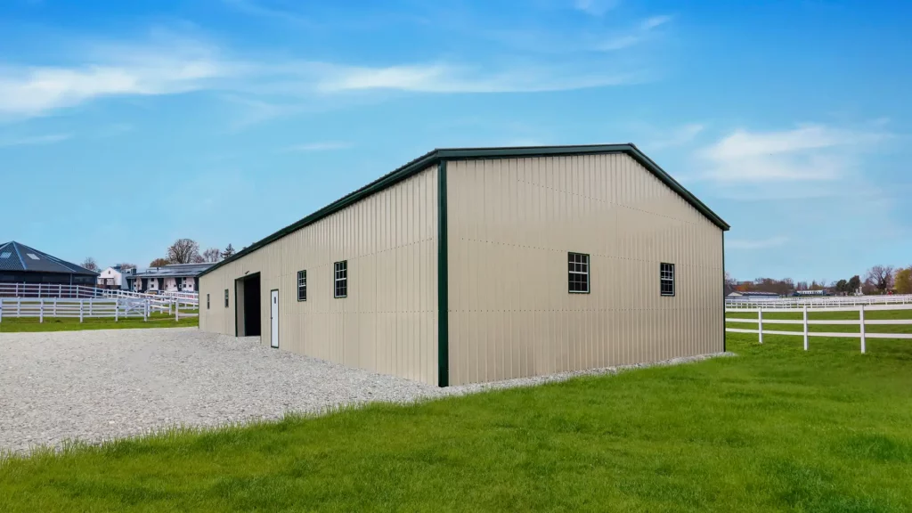 Example photo of a steel building
