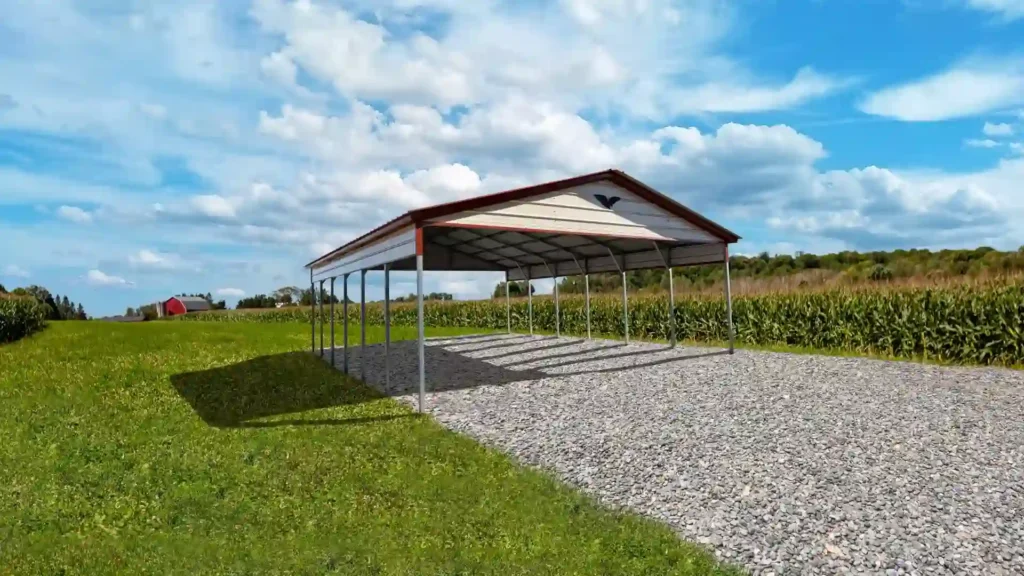 Example photo of a steel carport
