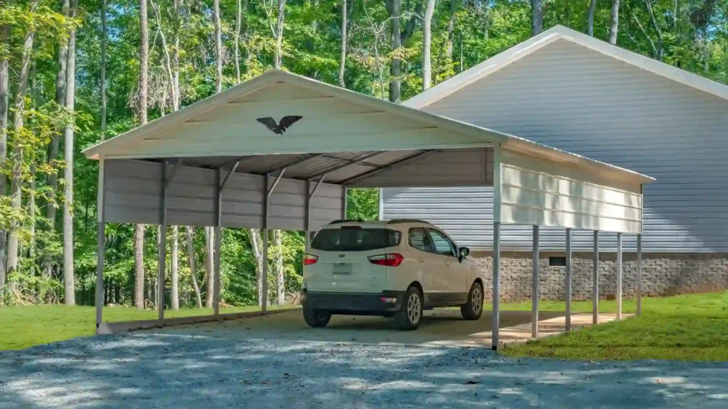 Example photo of a steel carport