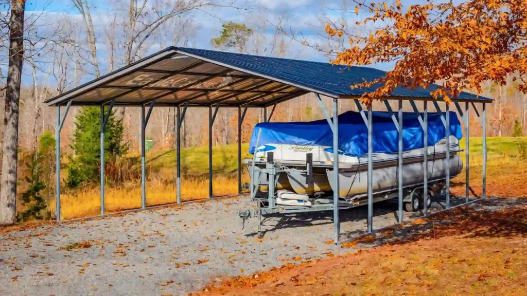 Example photo of a steel carport