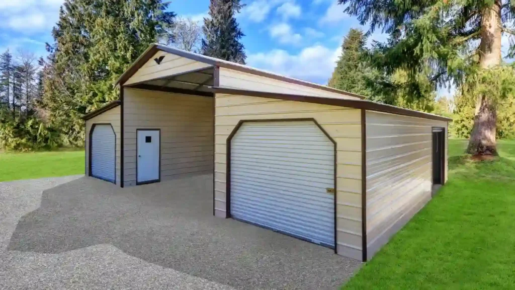 Example photo of a metal building for barn or farm use
