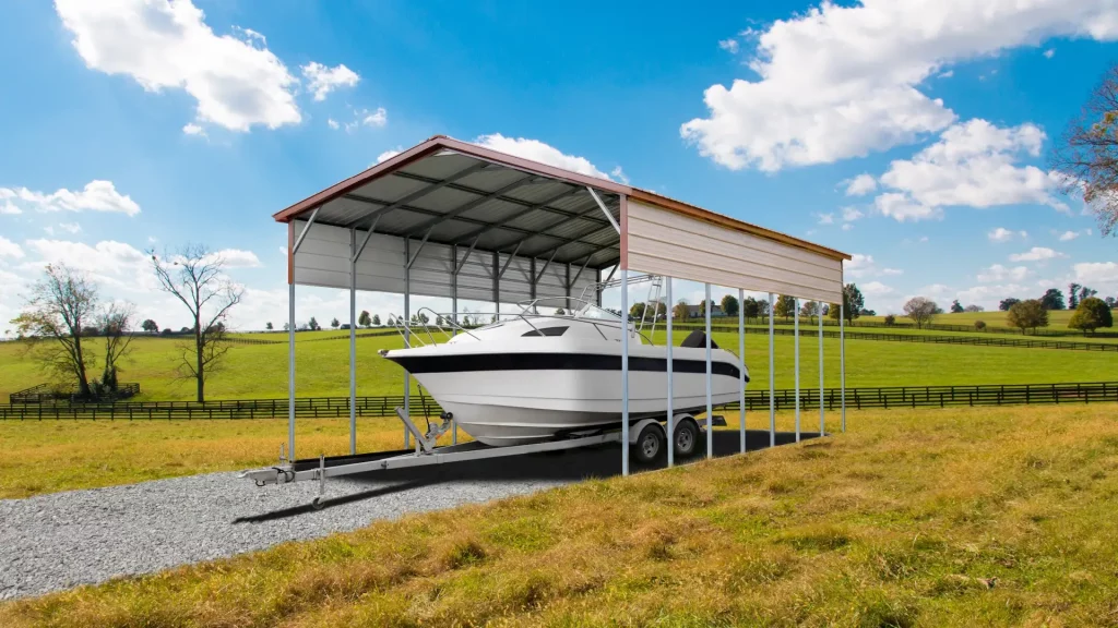 Example photo of a steel carport